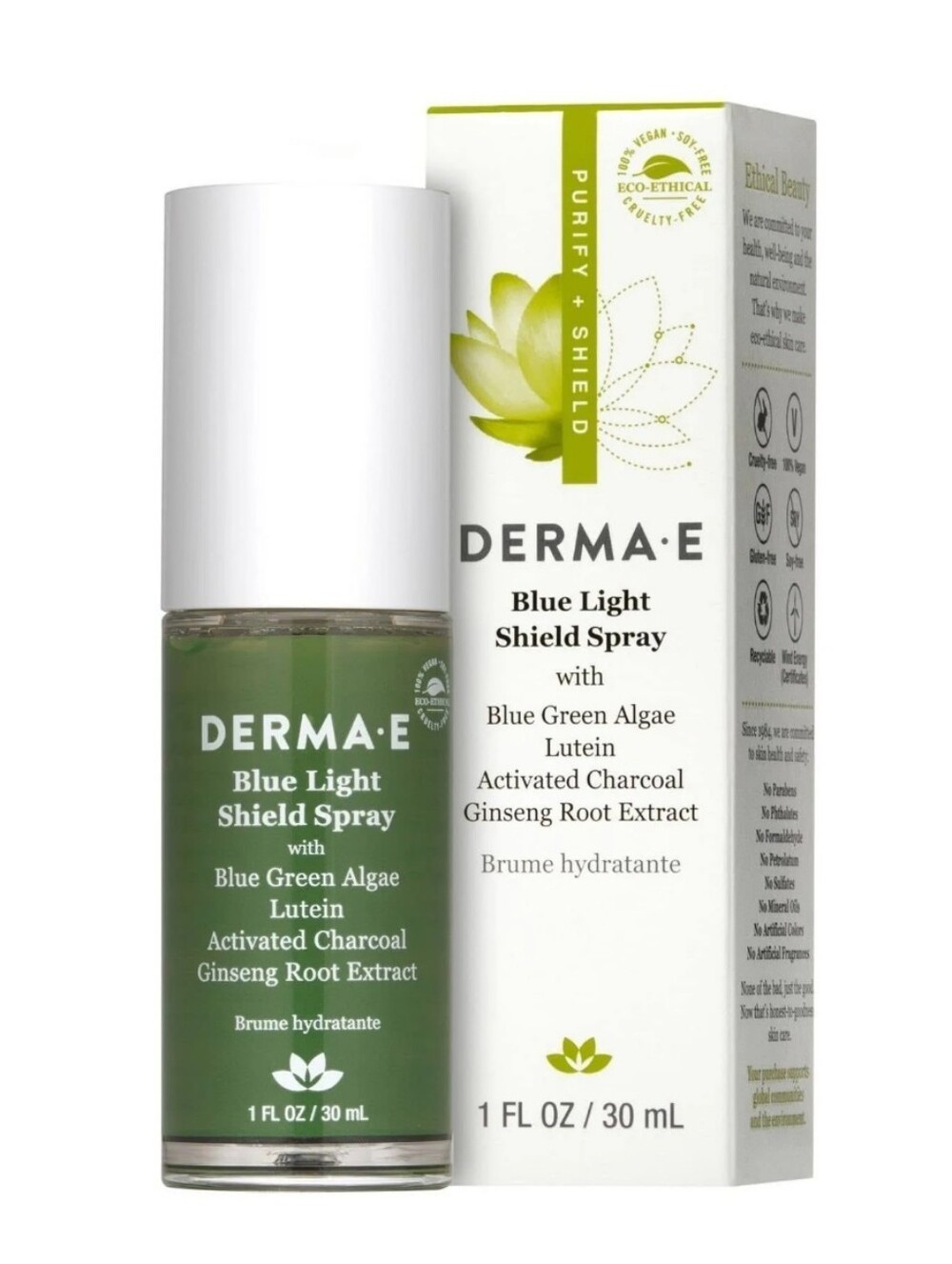 Derma-e Blue Light Shield Spray - NIB